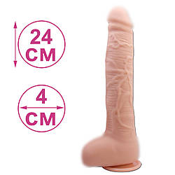 Фалоімітатор реалістик з присоскою 27 см Великий Фалоімітатор Faloimitator Beautiful Dick