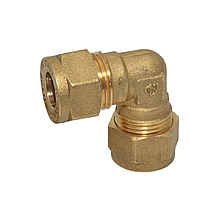 Кутник обтискний для мідних труб Comisa D 10x10 цанговий з'єднувальний 8301515