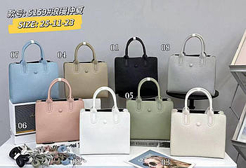 Сумочка жіноча шопер 25*23 см на блискавці зі штучної шкіри у різних кольорах Fedya