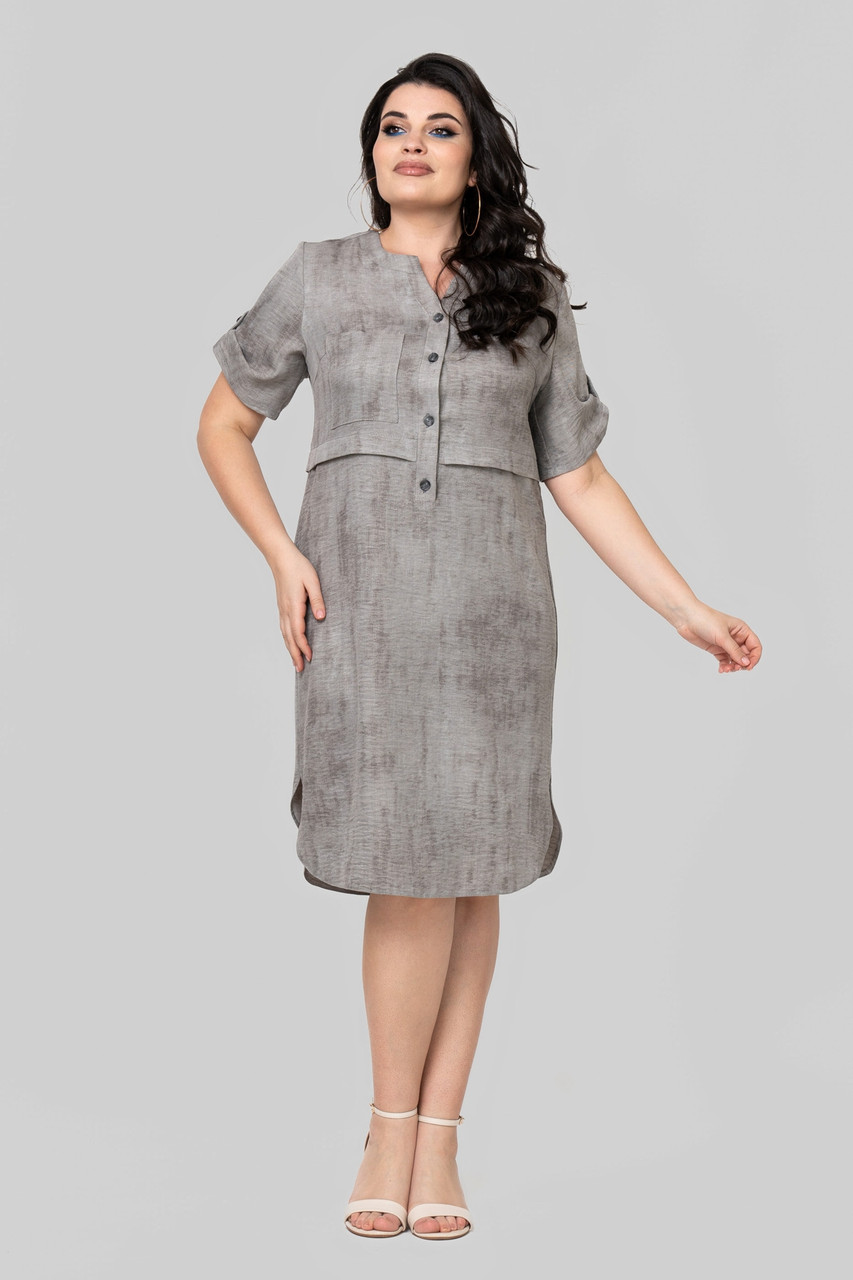 Плаття сірий 50 (102359), фото 1