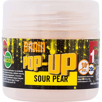 Бойли Brain Pop-Up F1 Sour Pear (груша) 10mm 20g