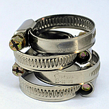 Хомут неіржавкий W2 32-50 мм, Хомут із неіржавкої сталі, Хомут для шлангів OPTIMA, фото 2