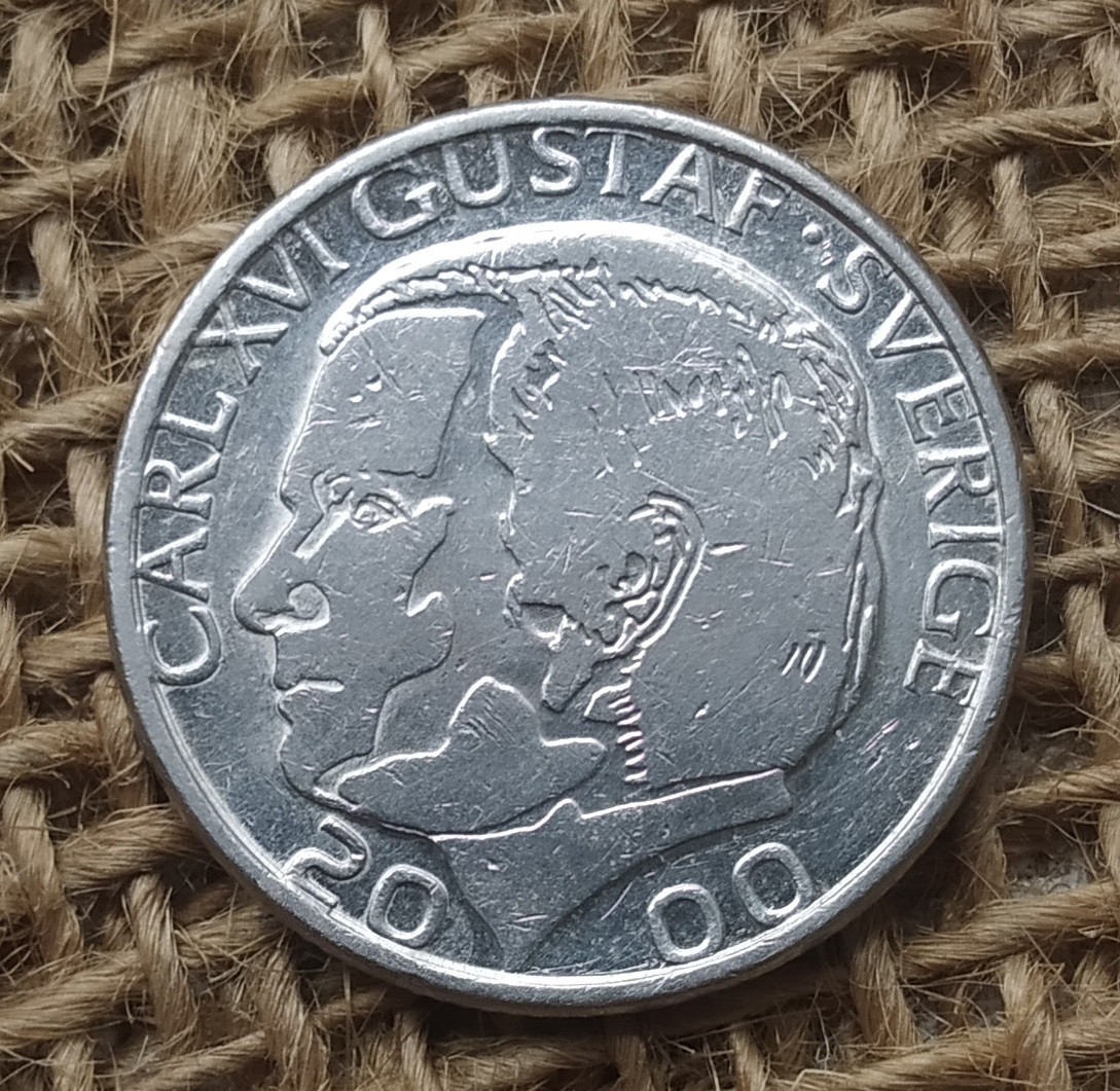 1 крона 2000 року. Швецiя