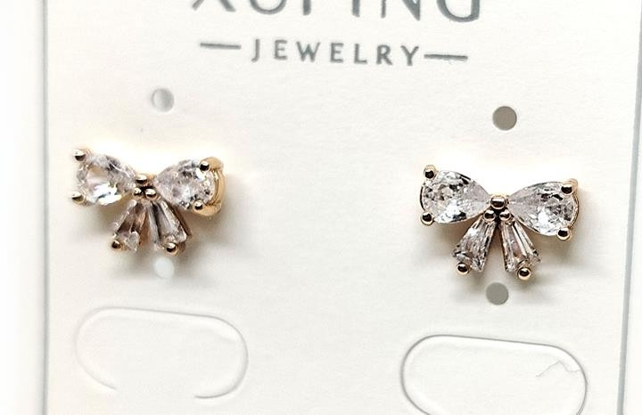 Сережки жіночі міні Бантики, фото 1