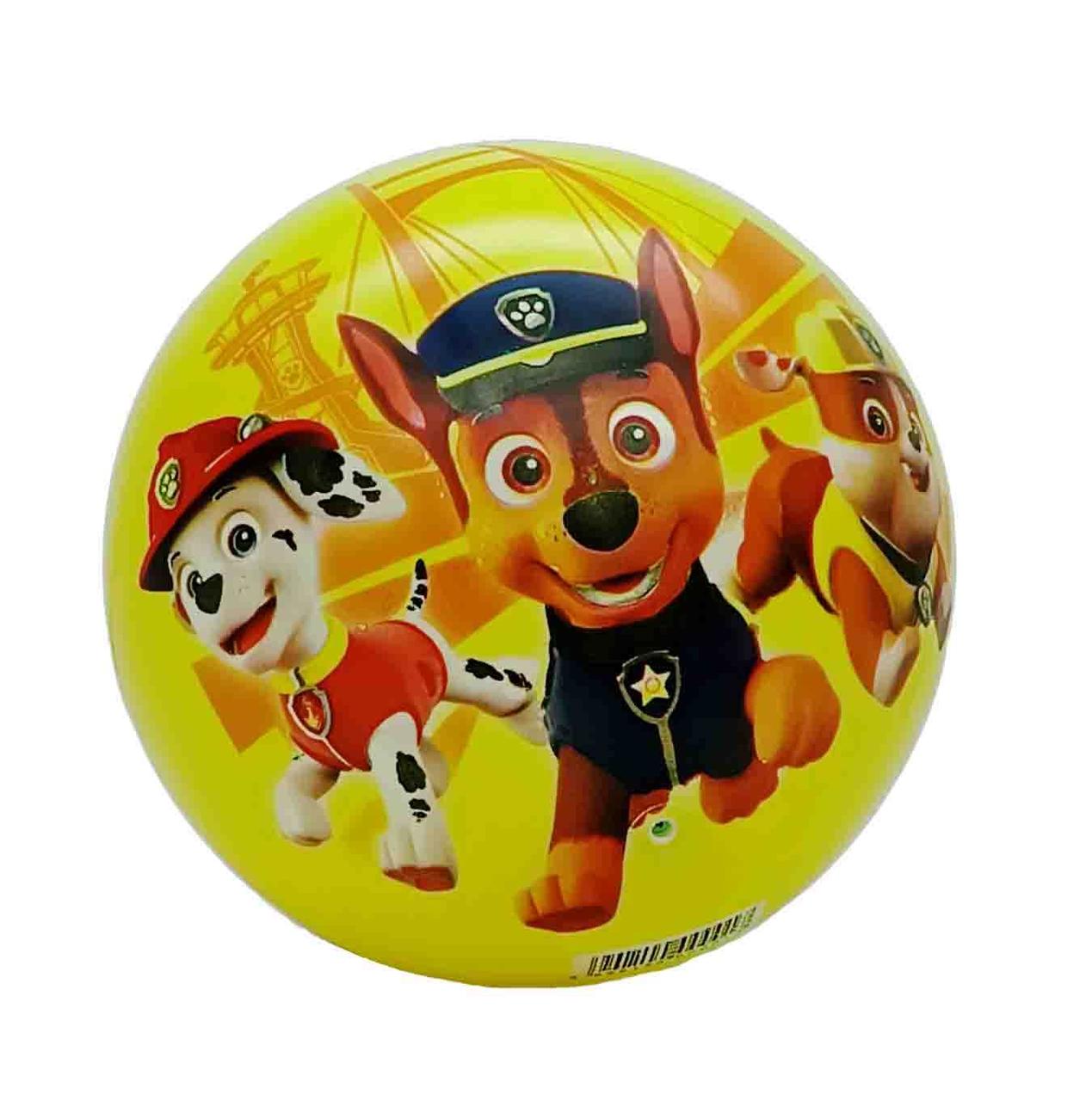 М'яч гумовий Shantou «Щенячий патруль» 23 см жовтий PB2102-3, фото 1