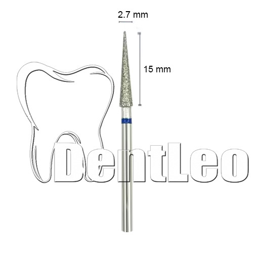 БОР АЛМАЗНИЙ СИНІЙ 2.7 ММ Х 15 ММ – B040