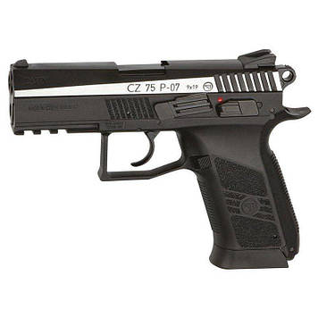 Пістолет пневматичний ASG CZ 75 P-07 Nickel Blowback (16533)