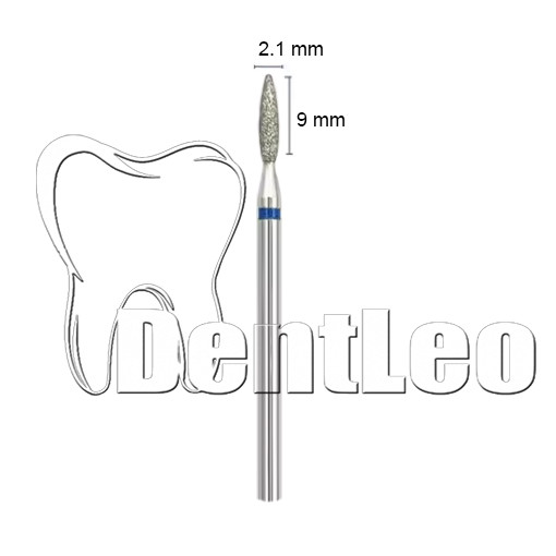 БОР АЛМАЗНИЙ СИНІЙ 2.1 ММ Х 9 ММ – B042