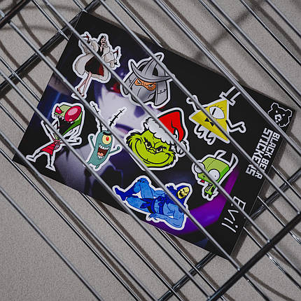 Стікери вологостійкі, наклейки, меми "Evil", фото 3