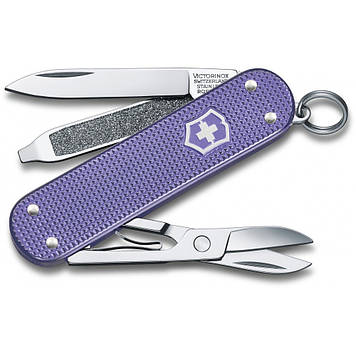 Ніж Victorinox Classic SD Alox Colors Electric Lavender 58мм,5функ,ріфл.фіол