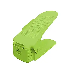 Підставка для взуття Double Shoe Racks пластикова, Зелений, фото 4