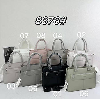 Сумочка жіноча ділова 32*23 см на блискавці зі штучної шкіри у різних кольорах Fedya