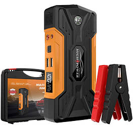 Повер банк зарядно пусковий пристрій для машини car jump starter QY28 LCD 25000 mAh 2хUSB+Фонарик