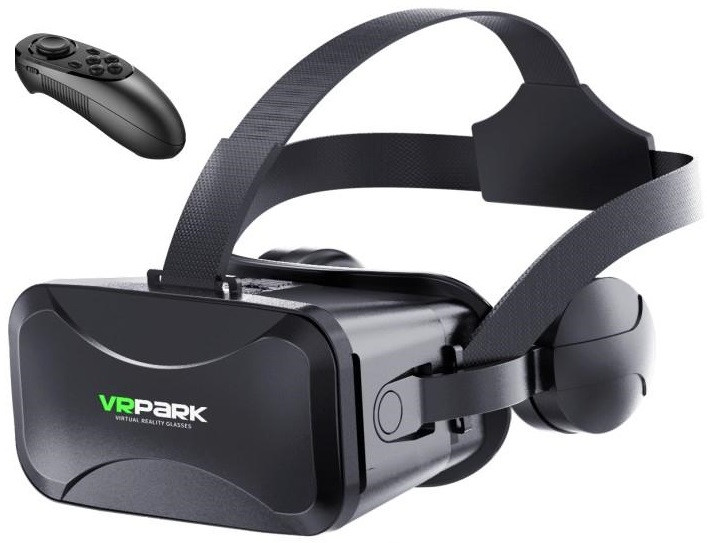 Окуляри віртуальної реальності VR BOX PARK J20 з навушниками та пультом, фото 1