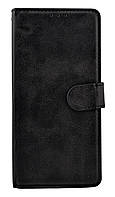 Чохол книжка Leather Flip для Motorola G15 на магніті з підставкою чорний