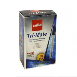 Ручка Gello  trimate  упаковка 50 шт товщина 1.0 мм синя, пластиковий корпус