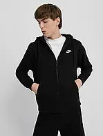 Urbanshop com ua Бомбер чоловічий Nike M Nsw Club Hoodie Fz Bb (BV2645-010) РОЗМІРИ ЗАПИТУЙТЕ