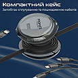 Кабель Promate TrioCord-R USB-C to 27W Lightning коннектор/ 60W USB-C / micro-USB 1.1 м Black (triocord-r.black), фото 7