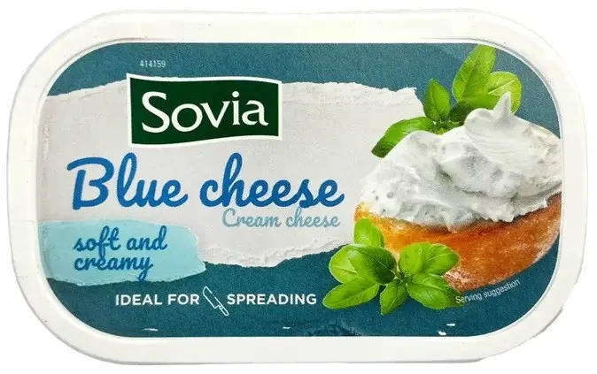 Крем-сир вершковий з крихтами сиру із пліснявою "Sovia" г