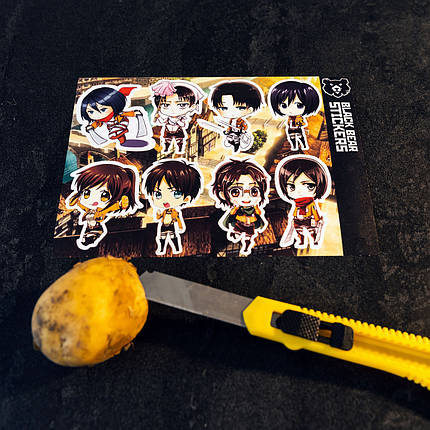 Стікерпак "Attack on Titan", Атака на титанів, стікери вологостійкі, наклейки, аніме, фото 2