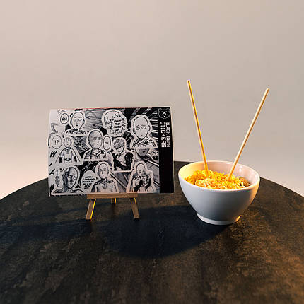 Стікерпак "One-Punch Man", Ванпанчмен, Сайтама, стікери вологостійкі, наклейки, аніме, фото 3