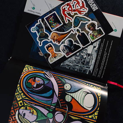 Стікерпак "Мистецтво: Сальвадор Далі", стікери вологостійкі, наклейки, фото 2