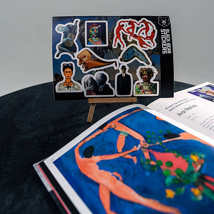 Стікерпак "Мистецтво: Сальвадор Далі", стікери вологостійкі, наклейки, фото 3