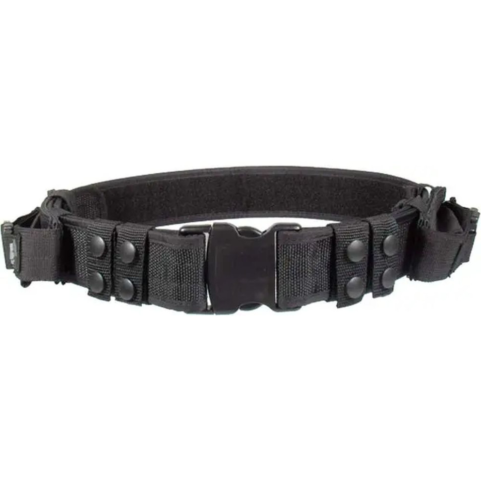 Ремінь Leapers UTG Heavy Duty Elite чорний, ширина 5 см, обхват 76-132 см, знімні підсумки для магазинів, фото 1