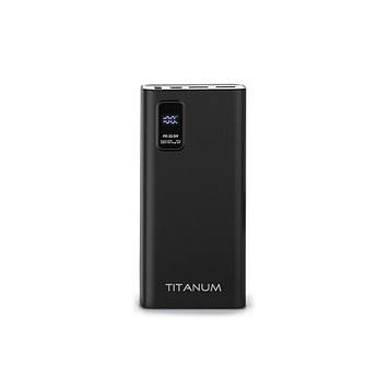Пауербанк Titanum TPB-727S 22.5W QC+PD 20000mAh Black