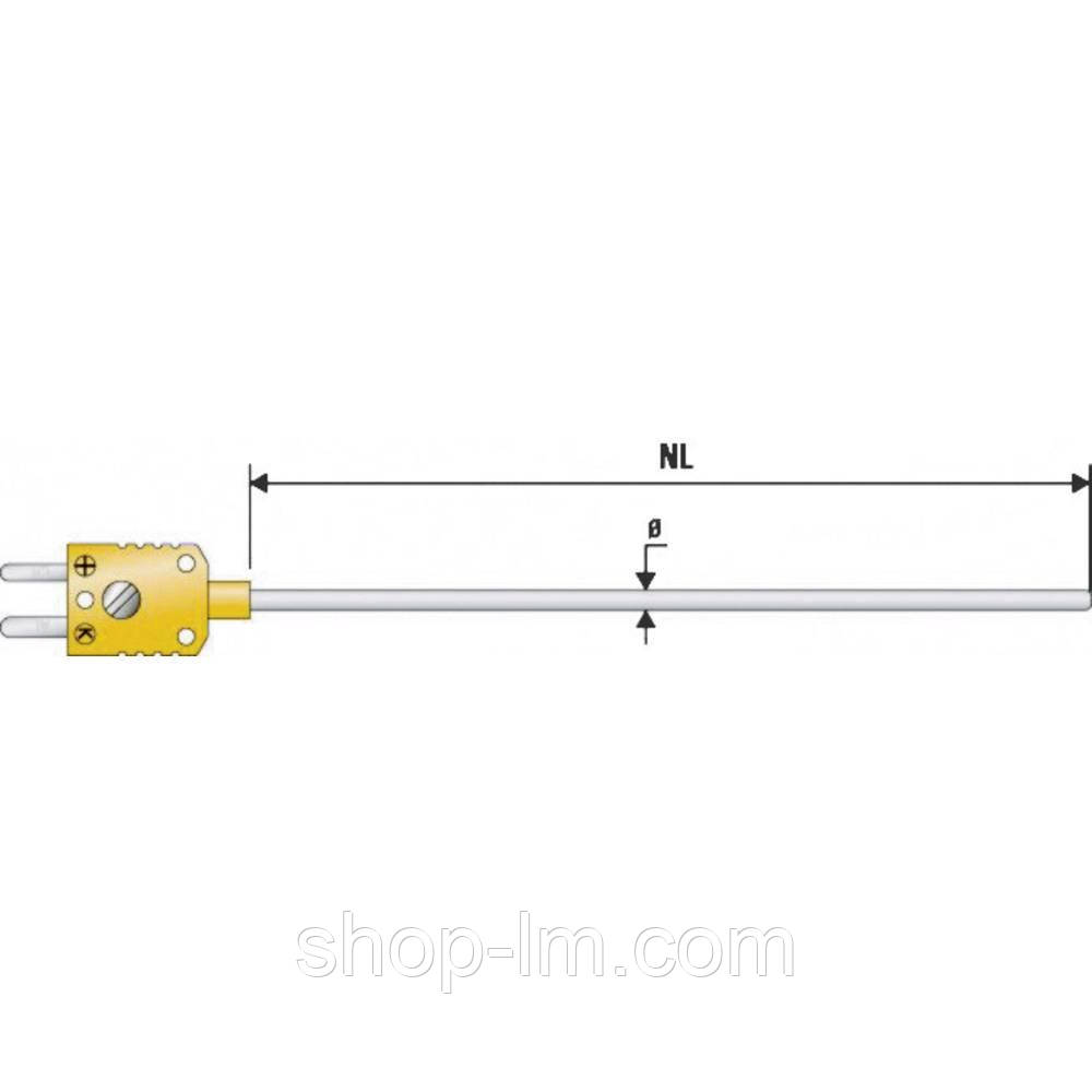 Термопара К-типу Thermo-Technik K625 0150-10, (-200°C до +800°C), довжина сталевого щупа 15 см, Німеччина