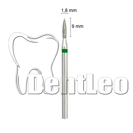 БОР АЛМАЗНИЙ ЗЕЛЕНИЙ 1,8 ММ Х 9 ММ – А026