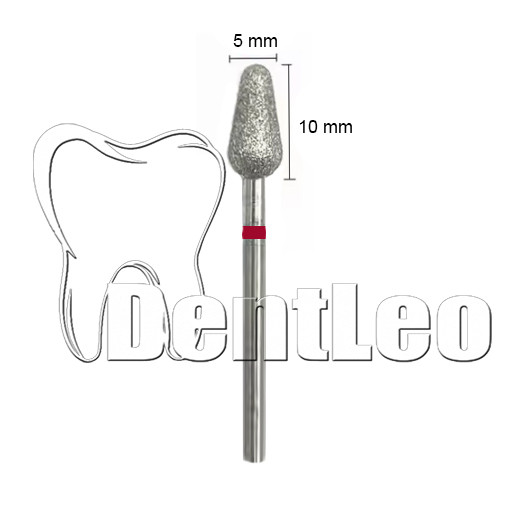 БОР АЛМАЗНИЙ ЧЕРВОНИЙ 5 ММ Х 10 ММ – К040