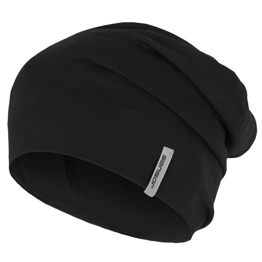 Шапка Sensor Merino Active чорна 15200057, SU32MA-black-M, матеріал Меріно, розмір M, фото 1