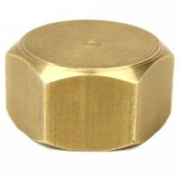 Заглушка для газового балона, латунь, під різьбове з'єднання, колір - золотий