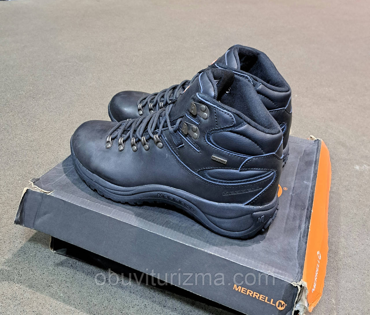 Черевики фірмові MERRELL шкіряні на мембрані Waterproof (42/43)