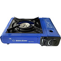 Газова туристична плита, примус, пальник Happy Home, блакитна, потужність 2300 Вт, економний витрата пального