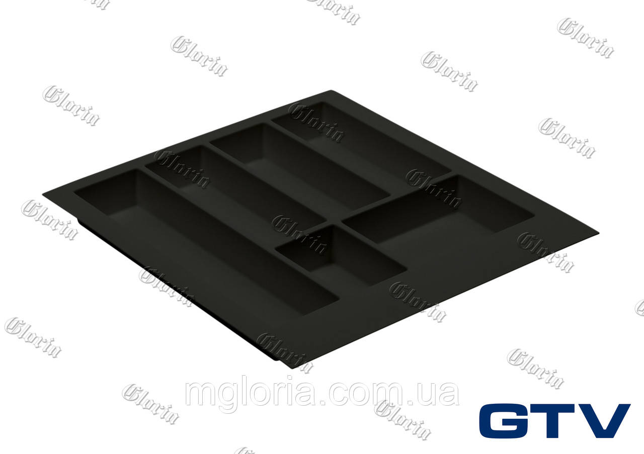 Лоток для столових приборів GTV Axispace чорний 500 мм