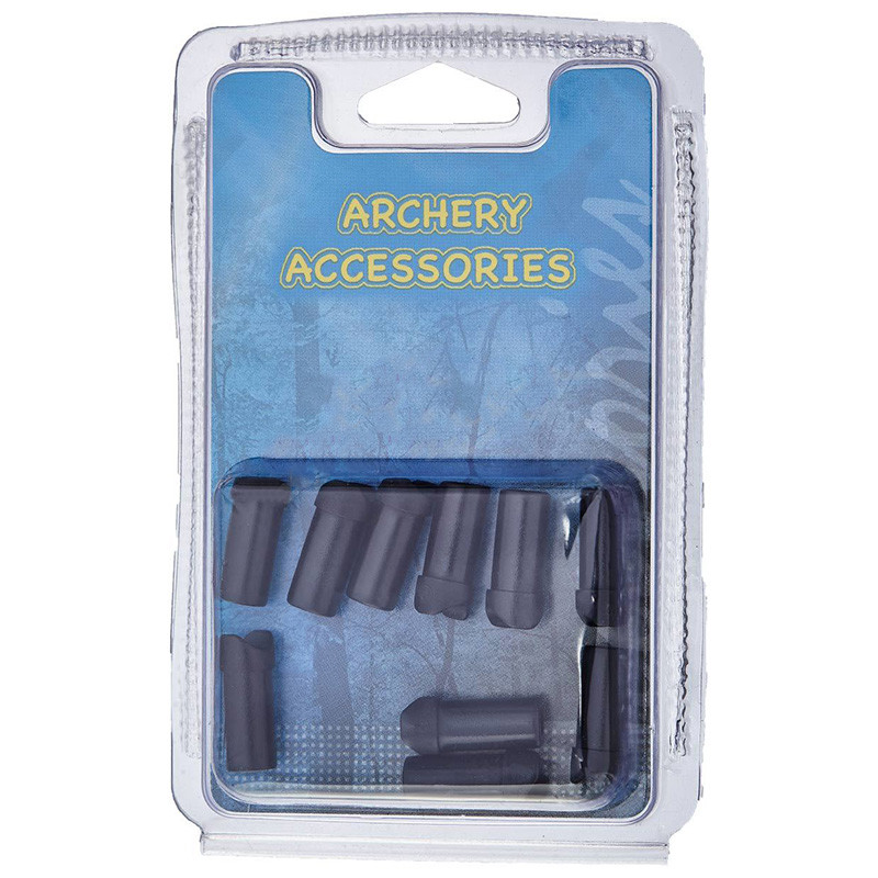 Хвостовик для стріл Man Kung MK-AL14-NK (10 шт) - чорний, для алюмінієвих стріл MK-AL14, фото 1