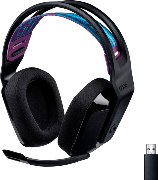 Навушники ігрові з мікрофоном Logitech G535 Lightspeed Wireless (981-000972) чорні