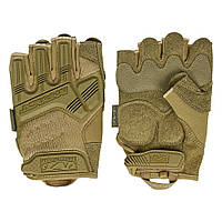 Рукавички без пальців Mechanix M-Pact Fingerless (р.L), койот, тактичні, демісезонні