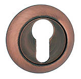 Дверні ручки з замком USK А-58260/2018 Антична Мідь, фото 4