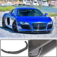Передній Бампер Ліп (Карбон) V2 для Ауди R8 2006-2015 рр