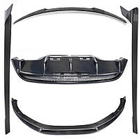 Передній Бампер Ліп Бічні Спідниці Задній Дифузор Задній Спойлер Багажника (Карбон) для Ауди R8 2006-2015 рр