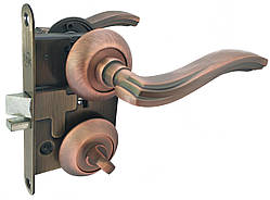 Дверні ручки із санвузловим механізмом (воротком) USK А-58260/2014 WC Мідь