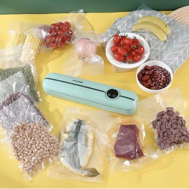 Кухонний вакууматор із монітором для пакування продуктів Вакуумного пакувальника для продуктів, фото 1