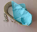 Дитячий мусліновий двошаровий легкий плед для новонародженого 100х70 см, фото 6