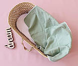 Дитячий мусліновий двошаровий легкий плед для новонародженого 100х70 см, фото 2