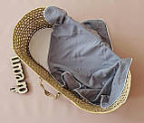 Дитячий мусліновий двошаровий легкий плед для новонародженого 100х70 см, фото 10