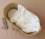 Дитячий мусліновий двошаровий легкий плед для новонародженого 100х70 см, фото 7