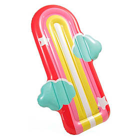 Плотик 58729 (6шт) надувний, Веселка, 183-132см, навантаження до 100кг, в кор-ці,